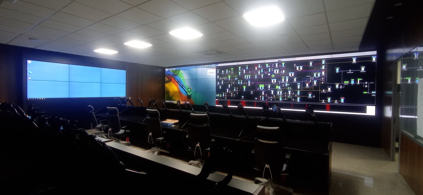 Imagem de um centro de controle